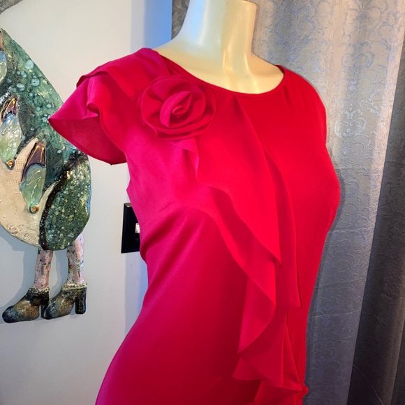 K STUDIO RED DRESS SZ 16 - Picture 3 of 7